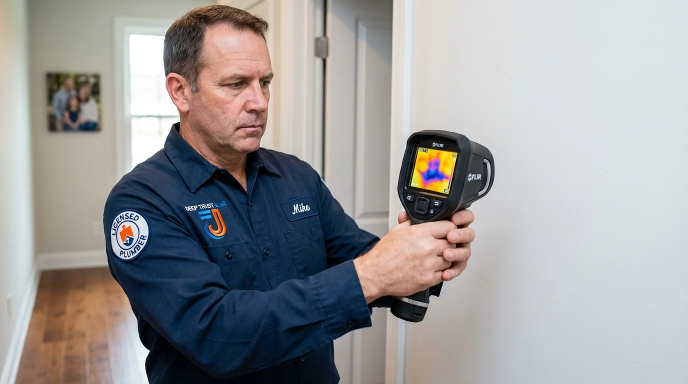 Thermal imaging leak detection by Johns Plumbing LLC in Harwood Heights